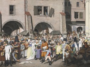 Mercado Movimentado, Praga, 1804