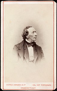 Retrato de Hans Christian Andersen (1805-1875), de Hansen, Georg Emil (1833-1891). Fotografia, c. 1871. Coleção Particular de Georg Emil Hansen