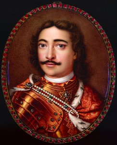 Retrato do Imperador Pedro I, o Grande 1672-1725. de Georg Friedrich Dinglinger