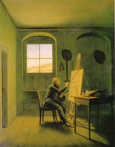 Caspar David Friedrich no estúdio de Georg Friedrich Kersting