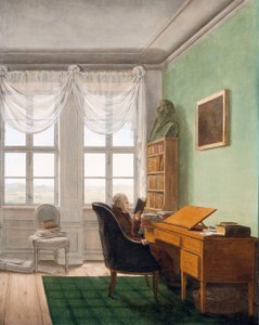 O gabinete de estudo de Reinhard de Georg Friedrich Kersting