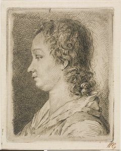 Madame Schmidt (a Mulher do Artista) de Georg Friedrich Schmidt