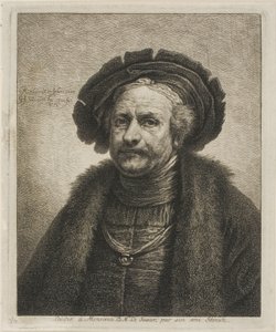 Retrato de Rembrandt de Georg Friedrich Schmidt