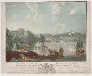 Vue de la ville Frederikshald de Georg Haas