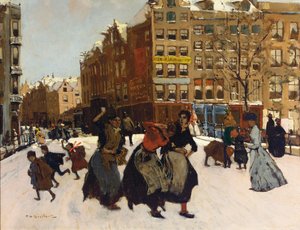 Inverno em Amsterdã, c.1898