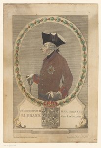 Retrato de Frederico o Grande de Georg Mathäus Probst