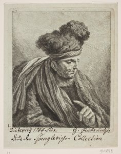 Um homem com um turbante de Georg Mathias Fuchs