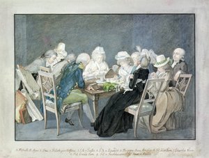 Soiree na Duquesa Anna Amalia de Saxe-Weimar, c.1795 (aguarela)