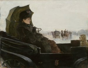 Senhora do Landauer, Paris. Por volta de 1881 a 1883 de Georg Pauli