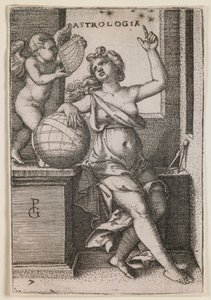 Astrologia, da série "As Artes Liberais". de Georg Pencz