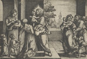 Cristo e as Crianças. de Georg Pencz