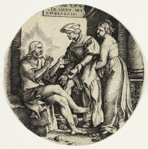 Vestir os Nus, de Os Sete Atos de Misericórdia de Georg Pencz