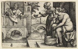 Davi Observando Bate-Seba de Georg Pencz