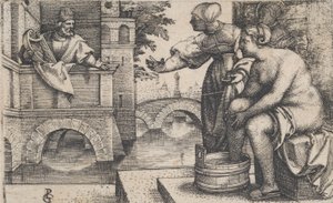 Davi e Bate-Seba. de Georg Pencz