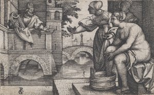 Davi e Bate-Seba. de Georg Pencz