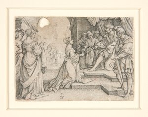 Ester diante de Assuero de Georg Pencz