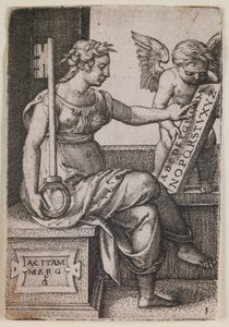 Grammatica, da série “As Artes Liberais” de Georg Pencz