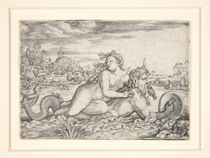 Primeira raptada pelo monstro marinho de Georg Pencz