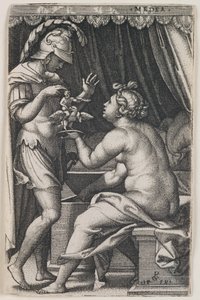 Medeia e Jasão de Georg Pencz