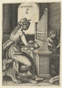 Música Musica (título no objeto) Sete Artes Liberais (título da série) de Georg Pencz