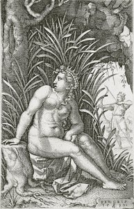Procris Morto por Cefalus de Georg Pencz