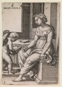 Retórica, da série “As Artes Liberais” de Georg Pencz