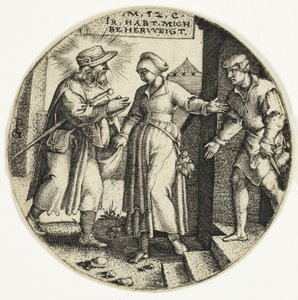Abrigando Estranhos, de Os Sete Atos de Misericórdia de Georg Pencz