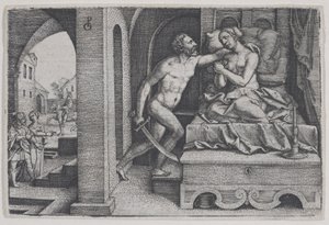 Tarquinius Rapes Lucretia, de Cenas da História Romana.