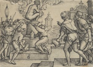 A Cortesã Punida, de A História do Mago Virgílio. de Georg Pencz