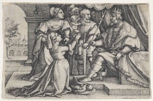 O Julgamento de Salomão. de Georg Pencz