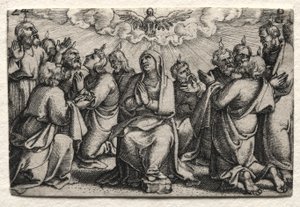 A Vida de Jesus Cristo: A Descida do Espírito Santo de Georg Pencz