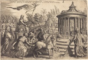 O triunfo da castidade de Georg Pencz