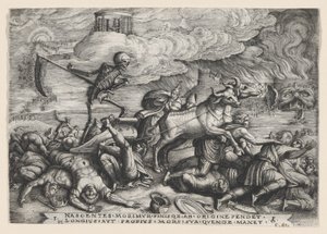 O triunfo da morte no tempo, de O triunfo de Petrarca. de Georg Pencz