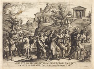 O triunfo do amor de Georg Pencz