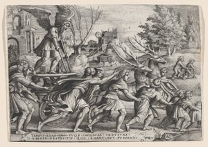 O triunfo do tempo sobre a fama, de Os triunfos de Petrarca.