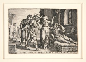 Tobit Cego, pl. 3 da série A História de Tobit de Georg Pencz