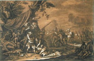 Transportar os Feridos após a Batalha de Georg Philipp I (after) Rugendas
