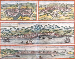 Parma, Siena, Palermo, Trapani, Itália de Georg and Hogenberg Franz (1535 90) Braun