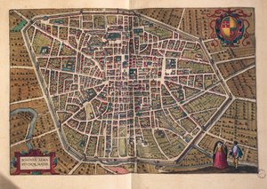 A cidade de Bolonha, de, Civitates Orbis Terrarum, de Georg Braun