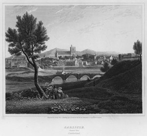 Carlisle, Vista Geral, Cumberland (gravura)