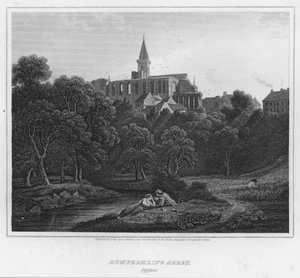Dumfermling Abbey, Fifeshire (gravura)