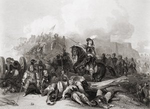A Tempestade de Bristol, 26 de Julho de 1643, gravada por J.C. Varrall (gravura)