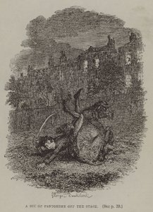 Um pouco de Pantomime fora do palco (gravura) de George (after) Cruikshank