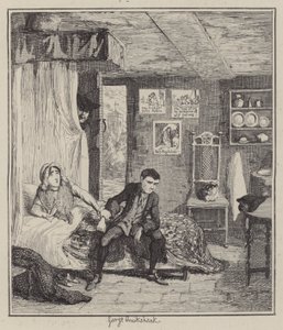 Ilustração para Jack Sheppard (gravura) de George (after) Cruikshank