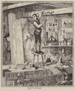Ilustração para Jack Sheppard (gravura) de George (after) Cruikshank