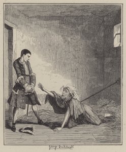 Ilustração para Jack Sheppard (gravura) de George (after) Cruikshank