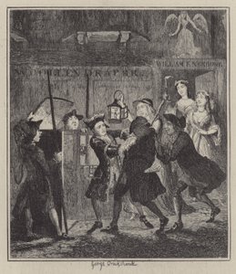 Ilustração para Jack Sheppard (gravura) de George (after) Cruikshank