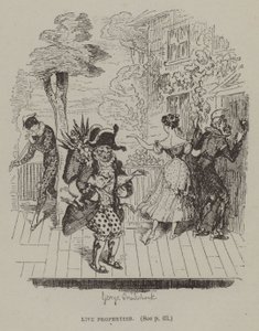 Propriedades ao vivo (gravura) de George (after) Cruikshank