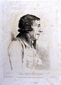 Horace Walpole, 4º Conde de Orford (1717-97), gravada por William Daniell (1769-1837) de George (after) Dance