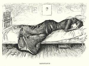Ilustração para Trilby de George du Maurier (gravura) de George (after) Du Maurier